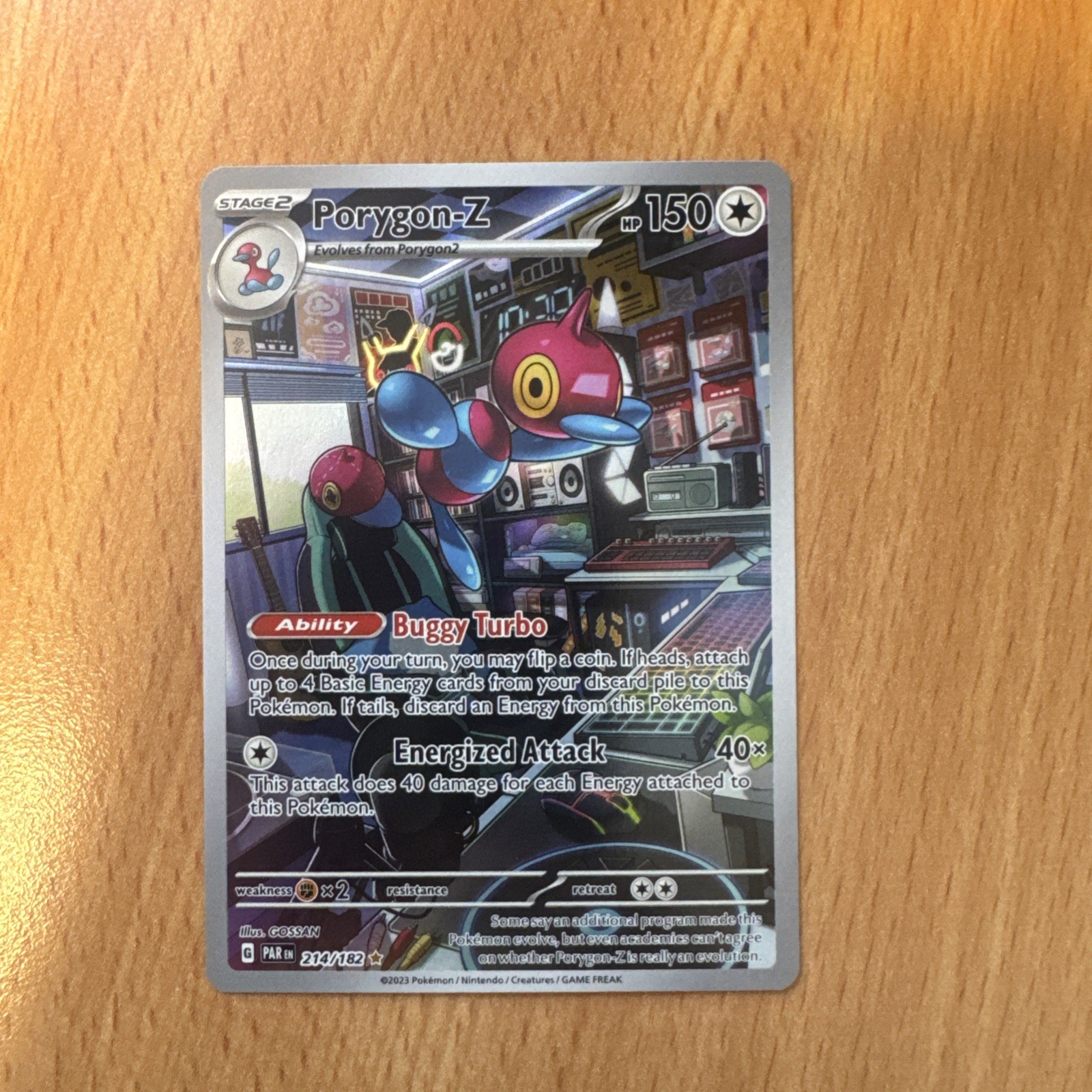 214/182 Porygon-Z Paradox Rift Pokemon TCG Card Illustration Rare