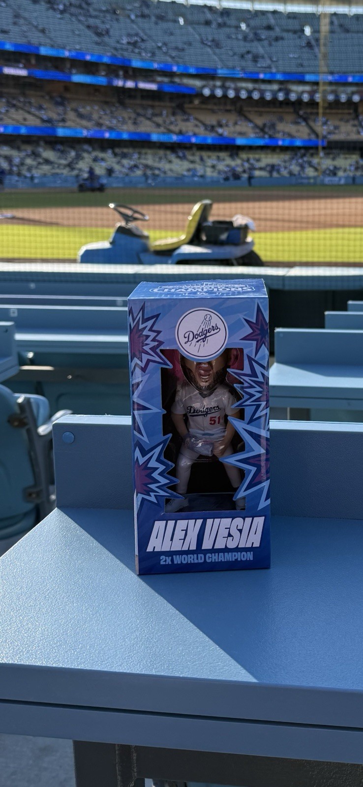 Alex Vesia Bobblehead May 29 2026 Los Angeles Dodgers New In Box