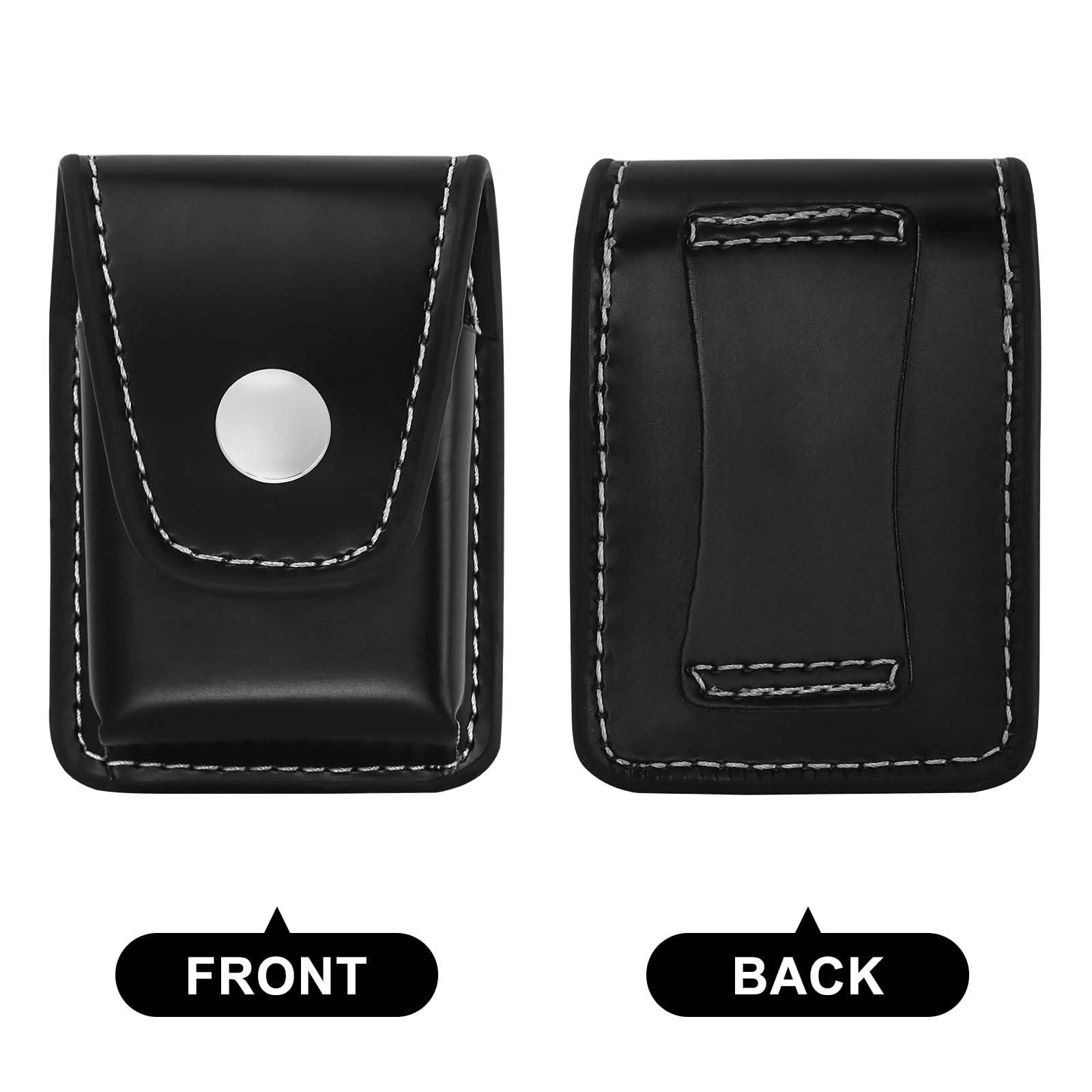 Leather Lighter Case Pouch Compatible with Zippo Belt Loop Flip Top Holder USNew