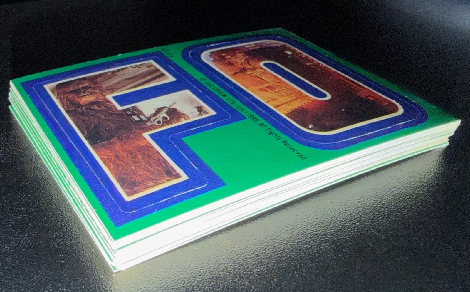 1980 TOPPS EMPIRE STRIKES BACK 3: GREEN 22 STICKER CARDS SET NRMT-MT STAR WARS