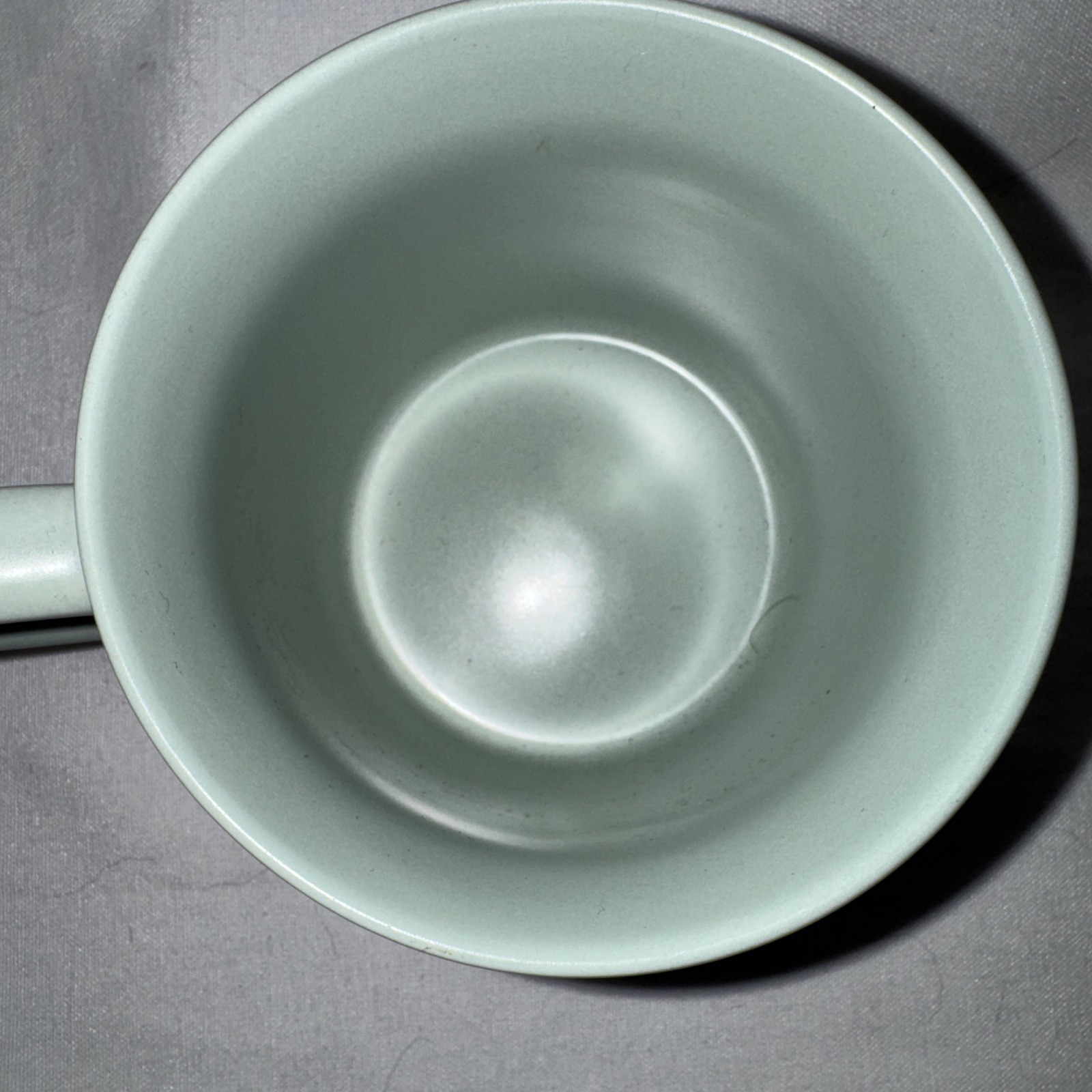 Threshold Stoneware ‘Do Not Disturb’ Mint & Tan Coffee Tea Mug Cup -16 oz- NEW