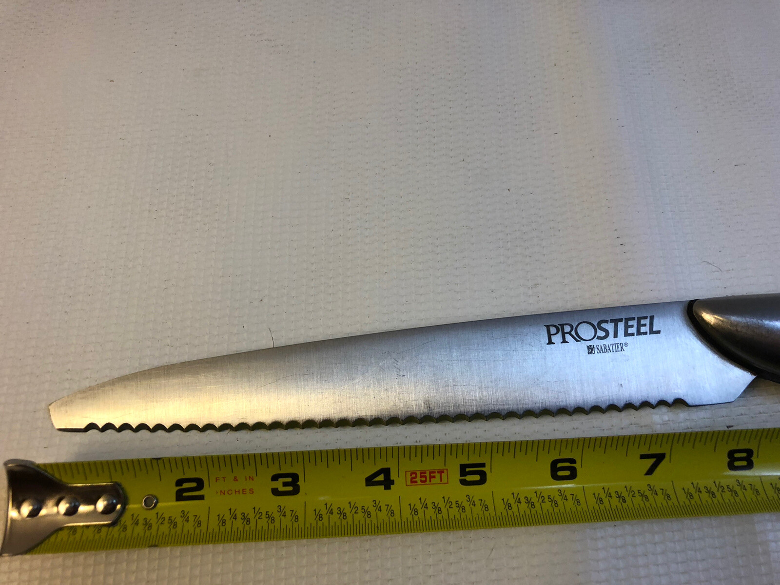 7” Blade Serrated Sabatier Prosteel Meat Craving Chef Cook Steak Knives Kitchen