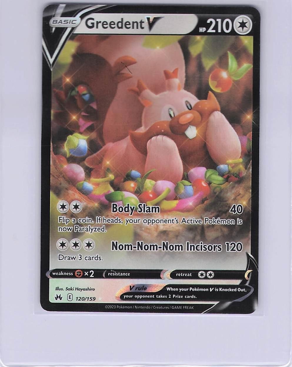 Greedent V – 120/159 Crown Zenith Ultra Rare • 120/159 Near Mint