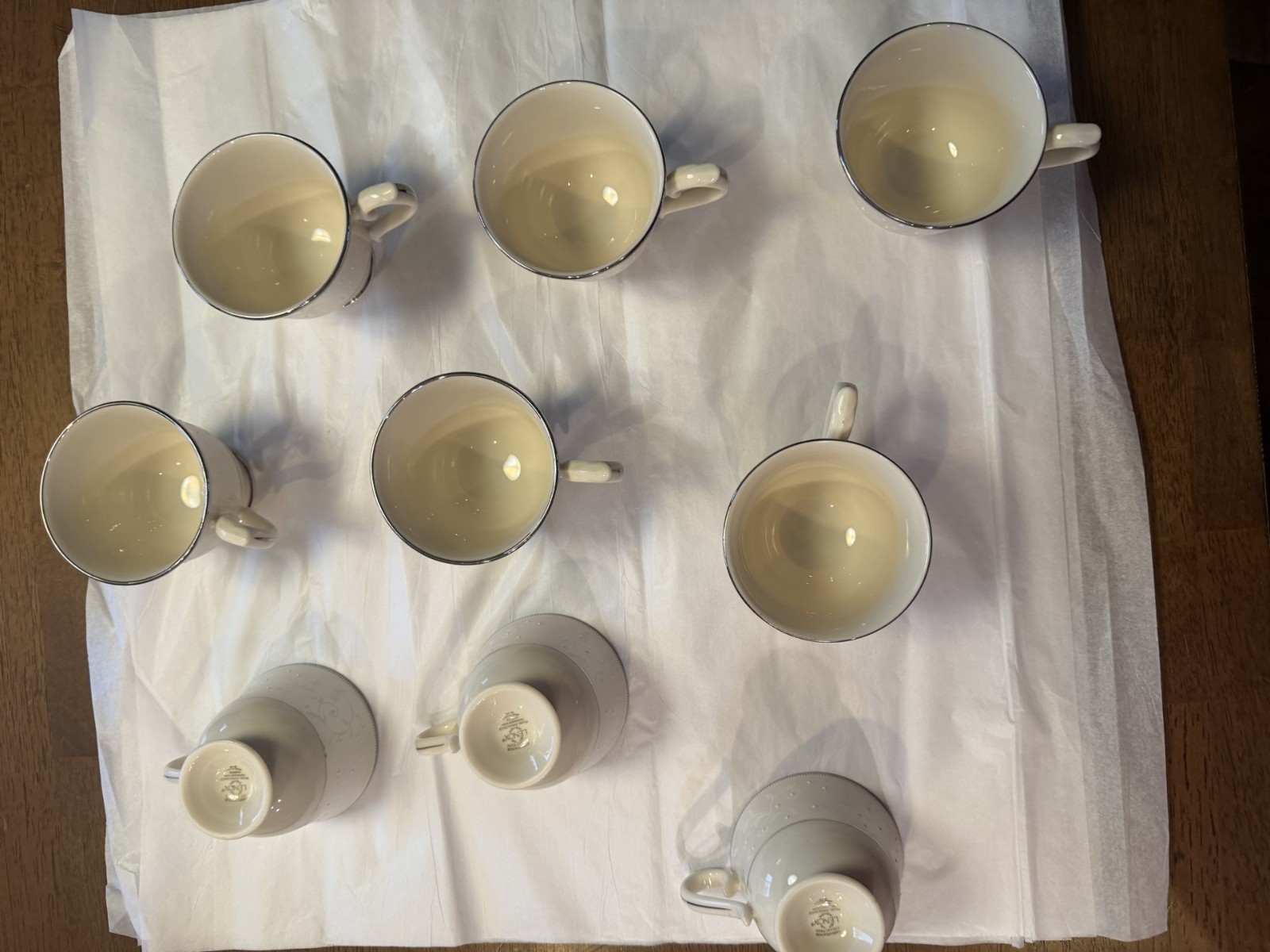 LENOX Pearl Innocense Tea Cups never used