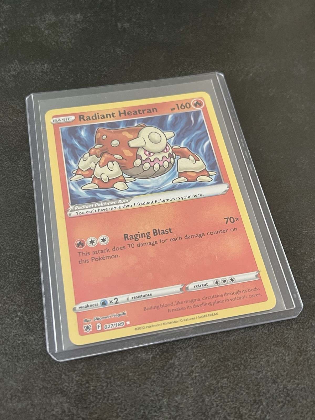 Pokémon TCG Radiant Heatran 027/189 Astral Radiance Shiny Rare