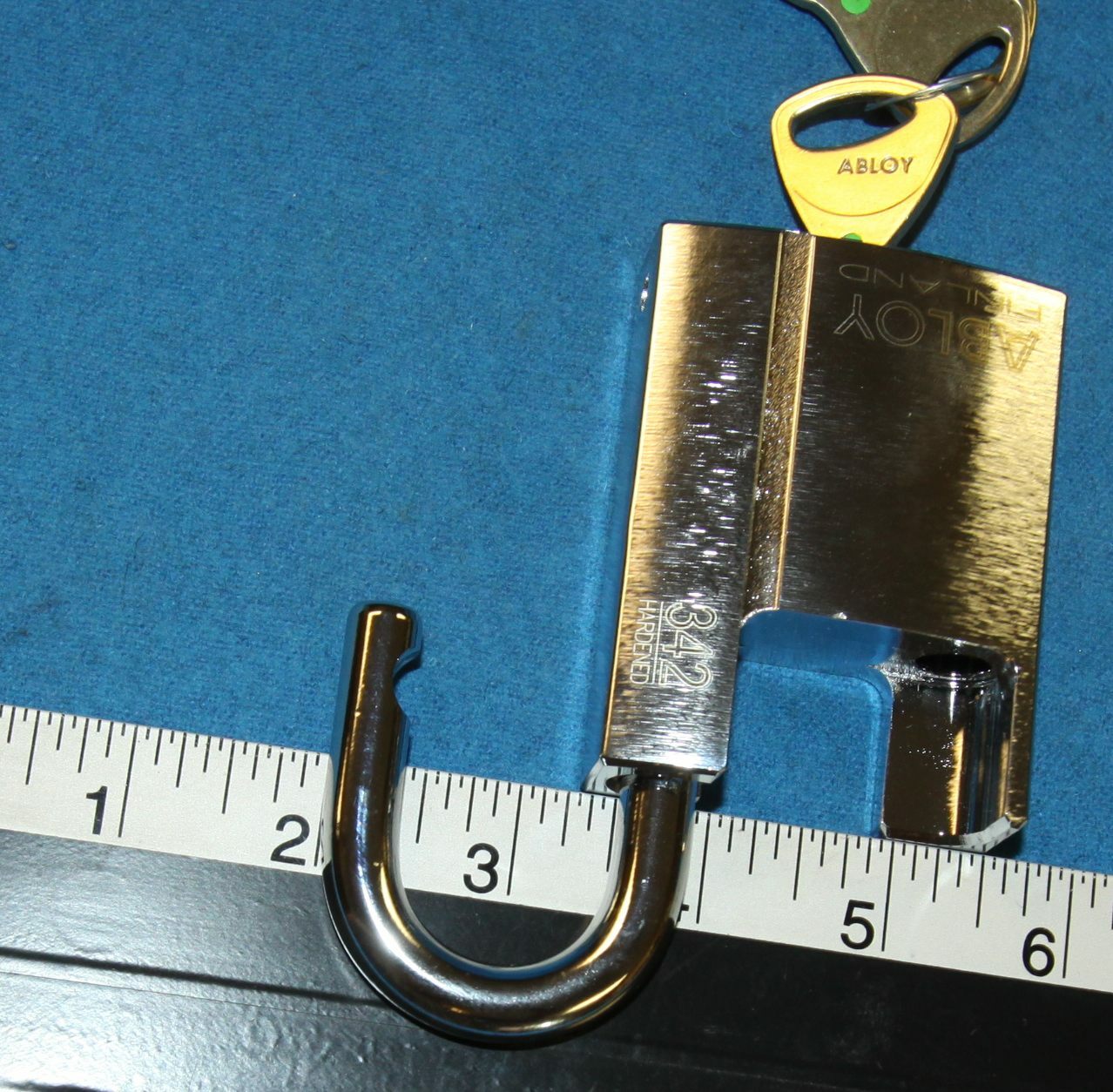 Abloy 342 model padlock with 3 working keys – high security padlock – New