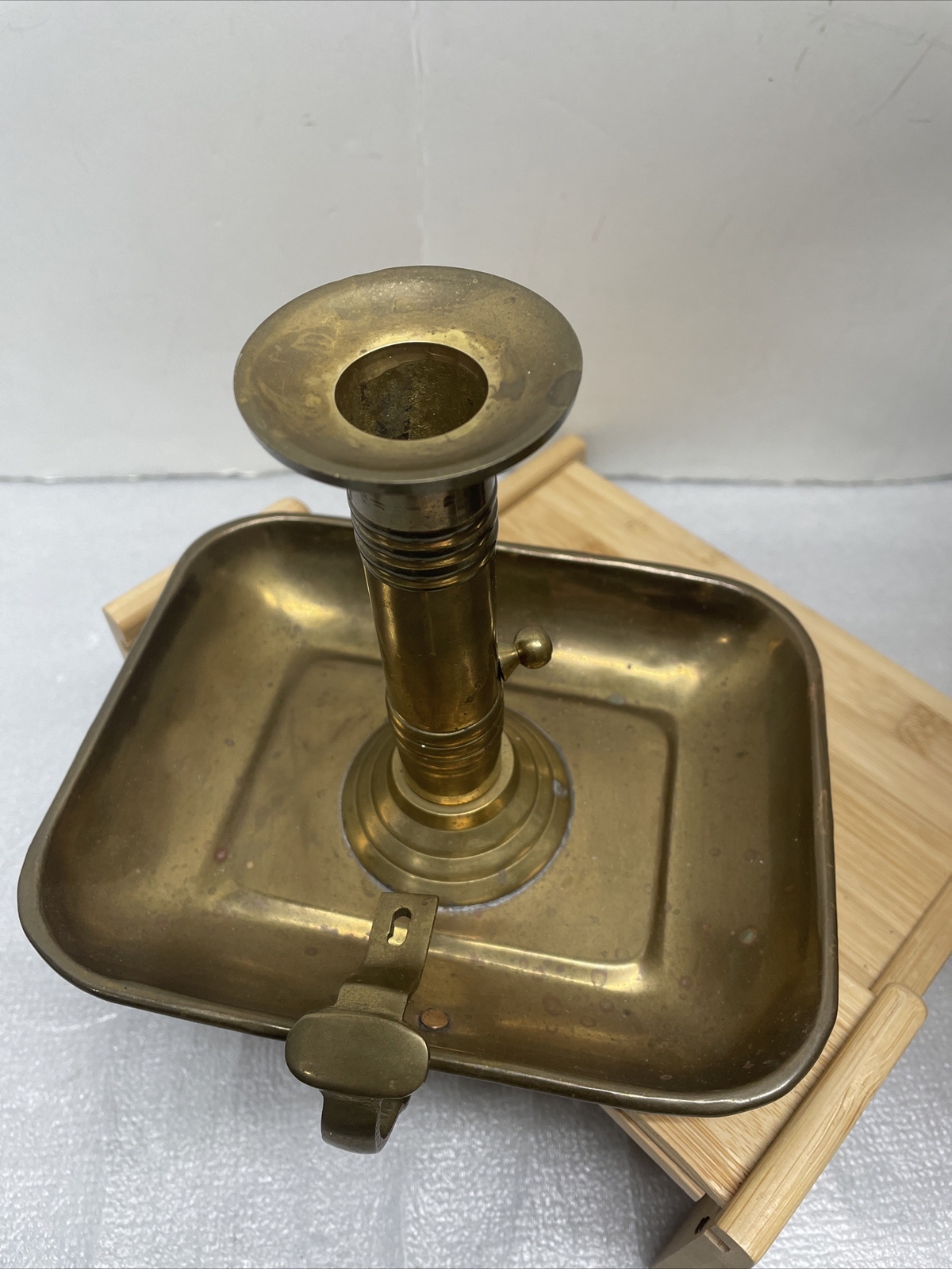 Vintage Decorative Crafts Inc Solid Brass Hand Crafted Candle Holder Taper 5.5″T