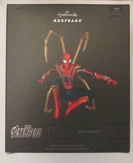 2019 NYCC Marvel Hallmark Avengers: Infinity War Iron Spider Ornament Metal! NEW