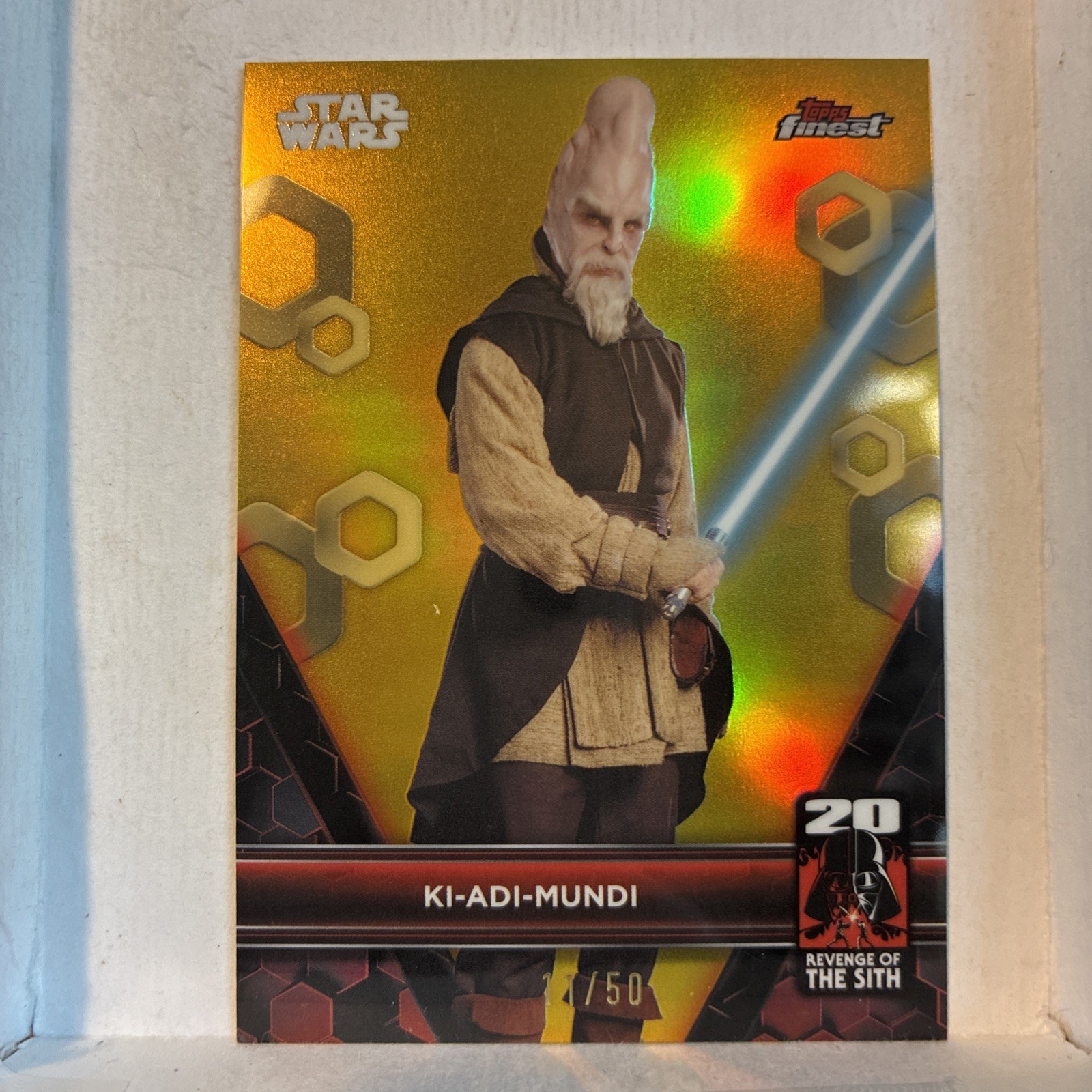 2025 Topps Finest – Star Wars Smugglers KI-ADI-MUNDI Finest Gold Refractor # /50