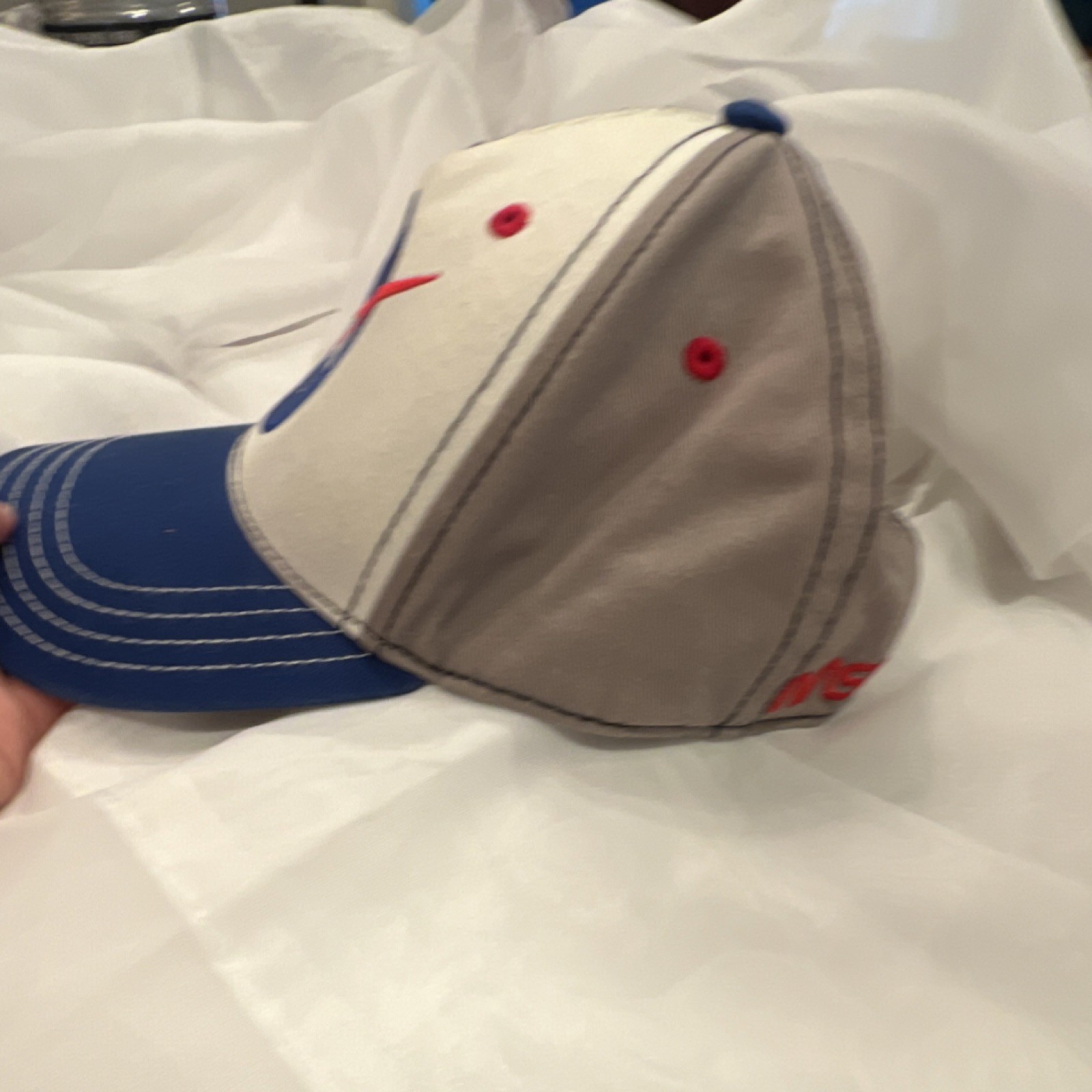 NASA Meatball Logo Adjustable Snapback Baseball Cap Hat Blue White Gray