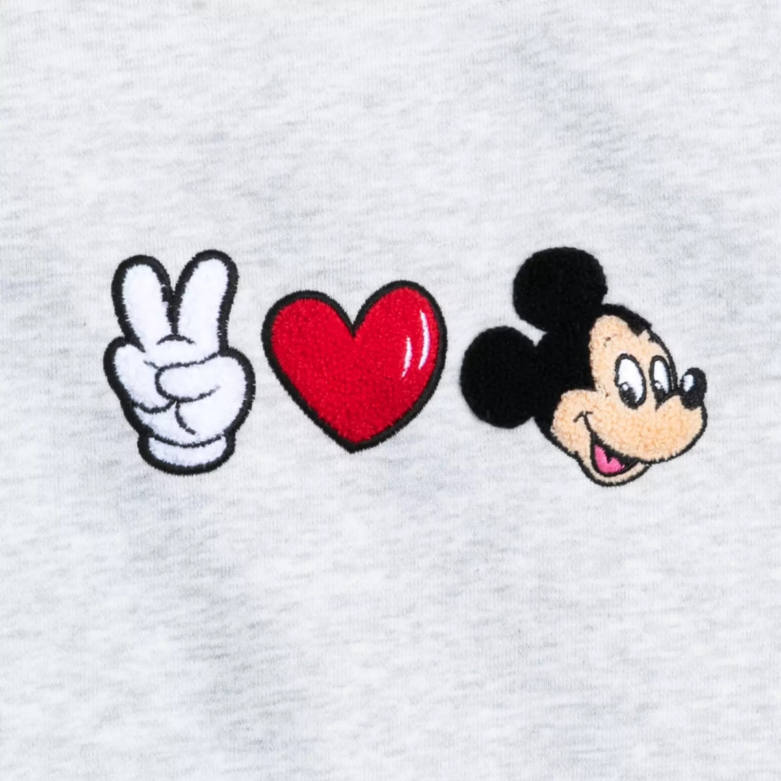Disney Peace Love Mickey Mouse Pullover Sweatshirt Women’s XL Oversized Fit
