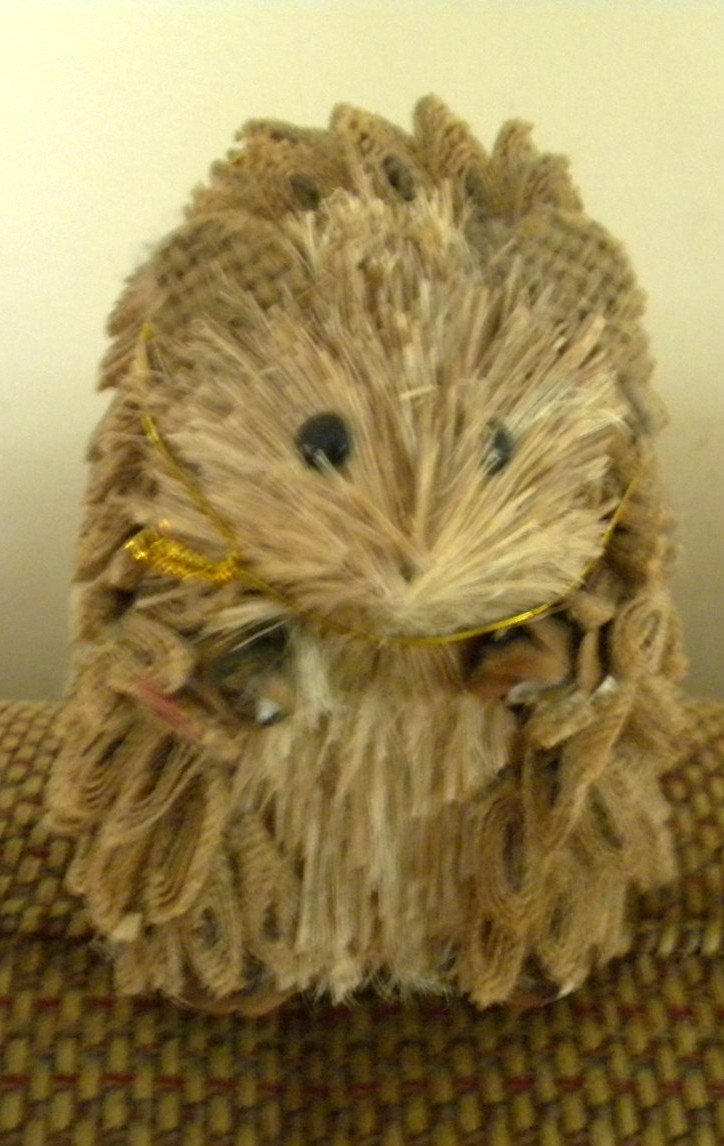 Wood Twig & Bristle Hedgehog 7.50X 5.5 in Figure Nature Decor-Natural Critter