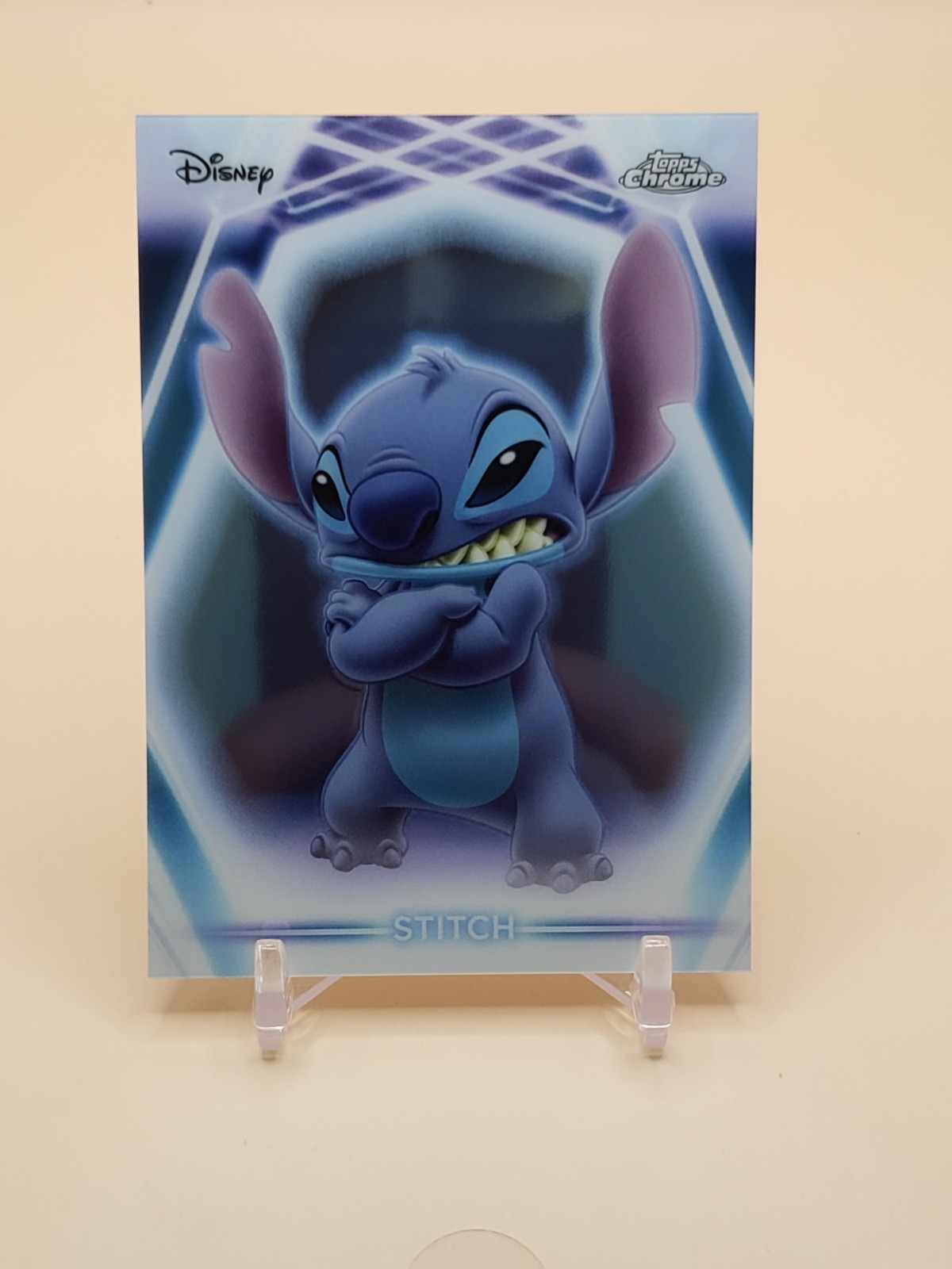 2026 Topps Disney Neon – Stitch – #CNE-14 Chrome Neon Etch