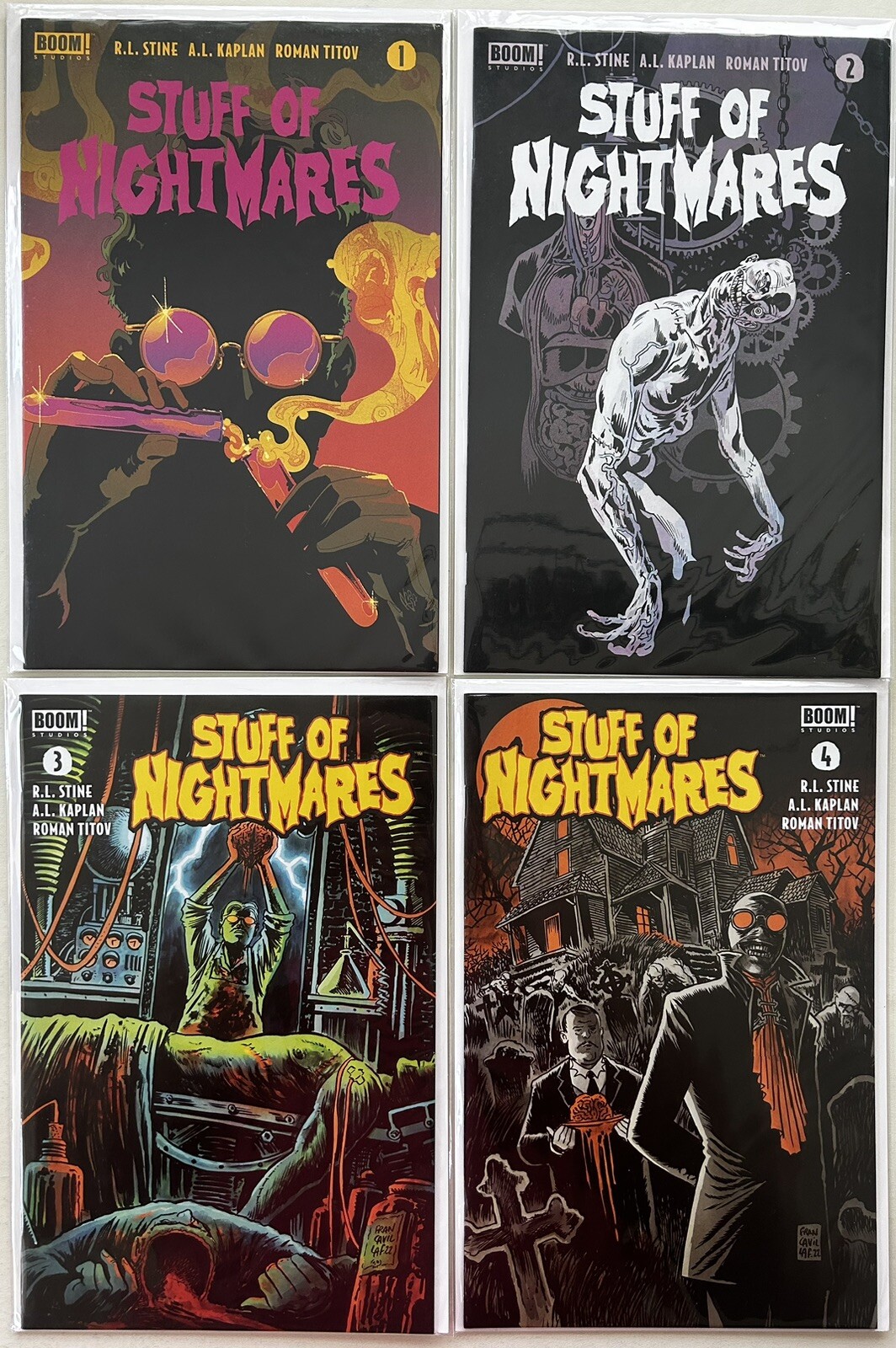 Stuff of Nightmares # 1 2 3 4 RL Stine Boom Studios Complete Set Nm