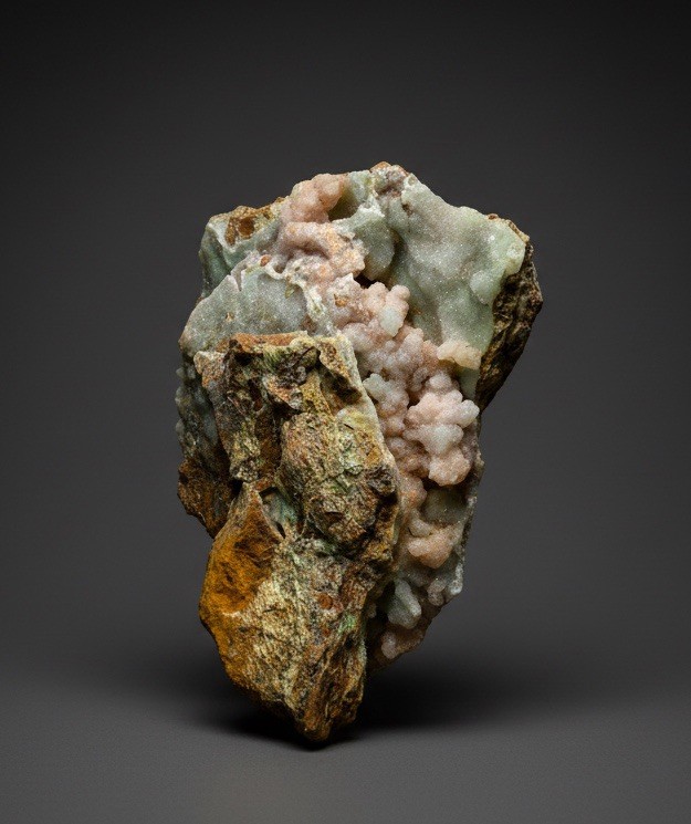 7” Druzy Mint Green Smithsonite Cluster — Indonesia