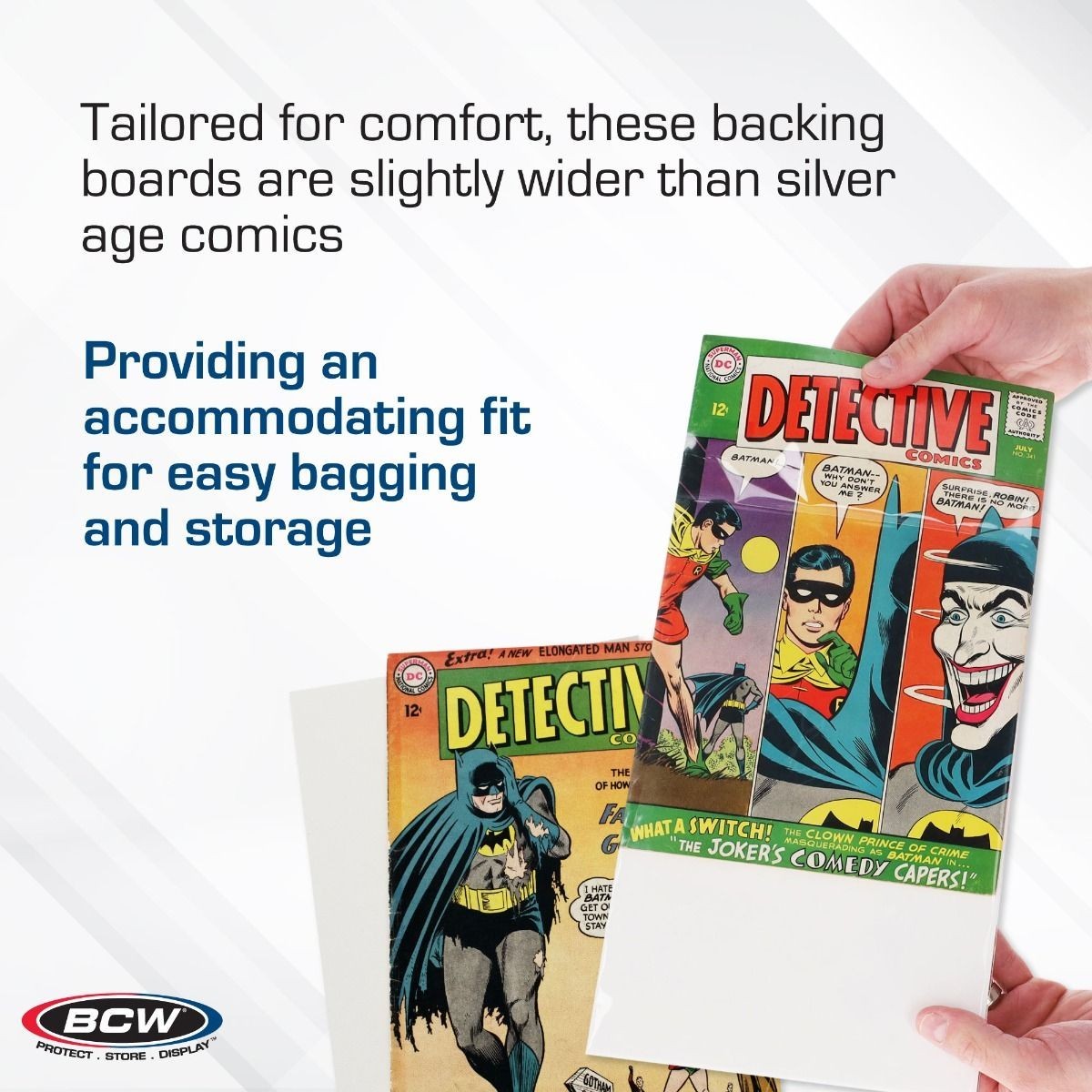 50 – BCW Archivals Regular / Silver 2-Mil Mylar Comic Book Bags & Board Set