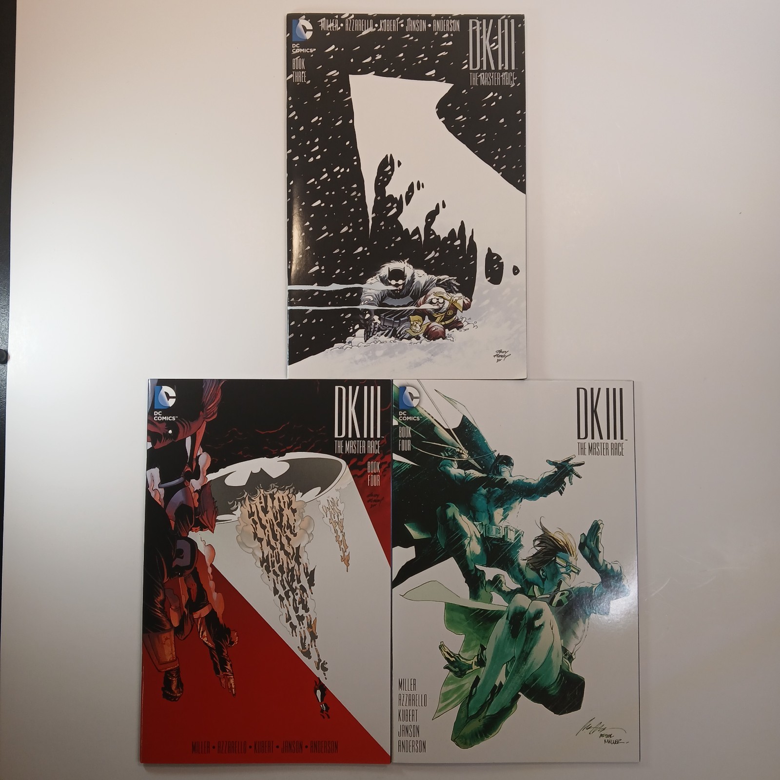 Batman Dark Knight III – The Master Race #3,4,4 (variant) – DC – Miller – 2016