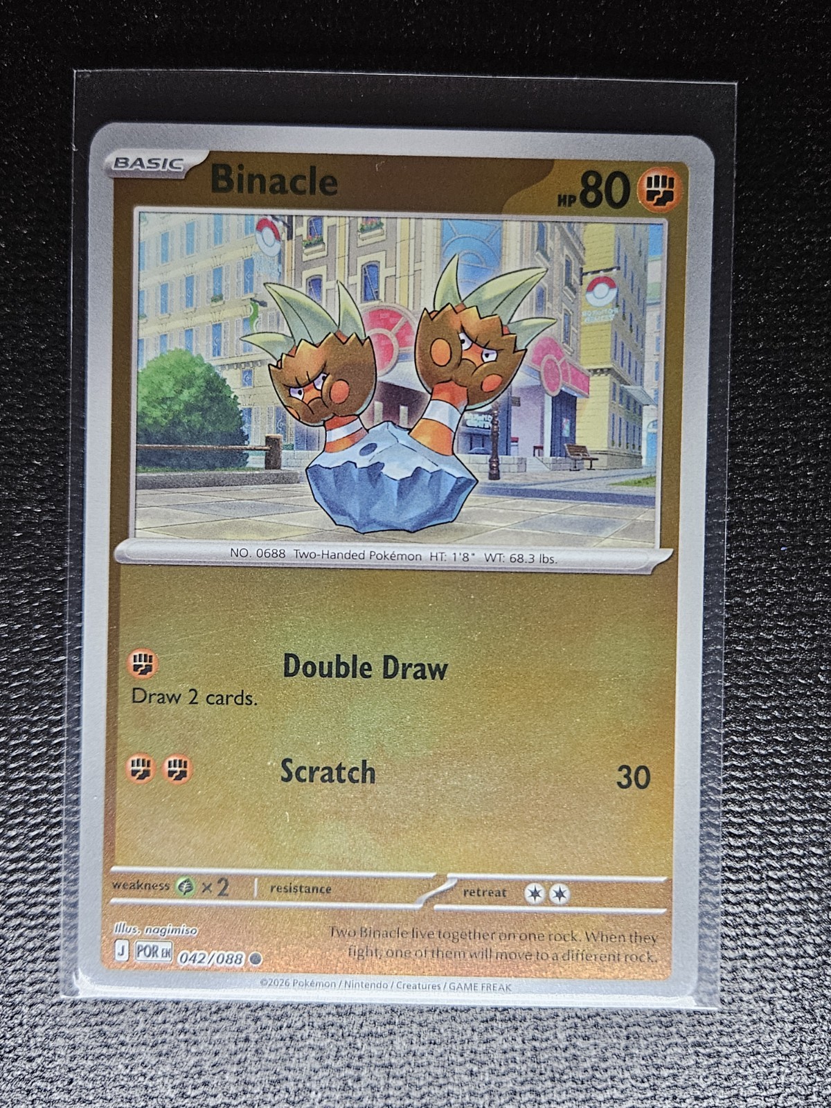 🔥🔥Binacle 042/088 Reverse Holo – Pokemon Perfect Order NM TCG🔥🔥