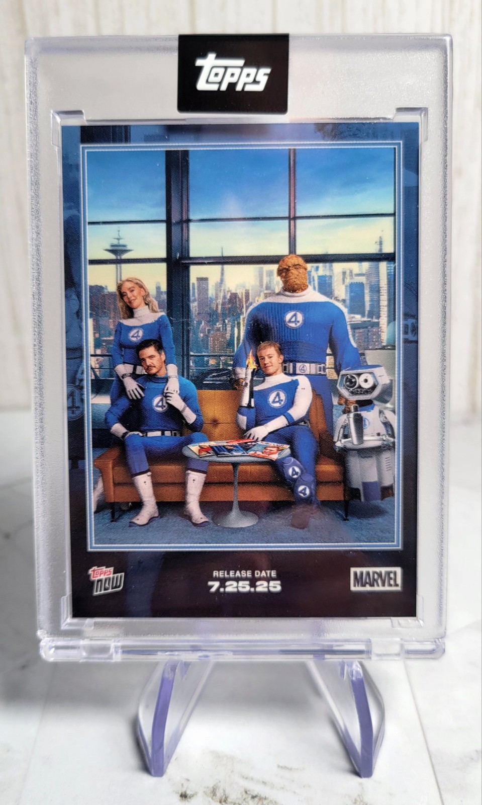 2025 Topps NOW Marvel Fantastic Four First Steps Promo Card Release Date 7.25.25