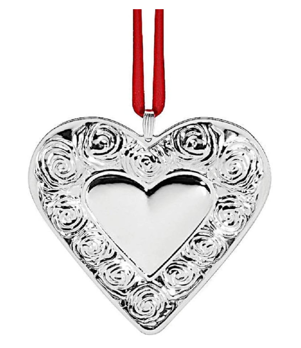 Reed & Barton 2020 3rd Annual Heart Christmas Ornament 0.50 lb Sterling Silver