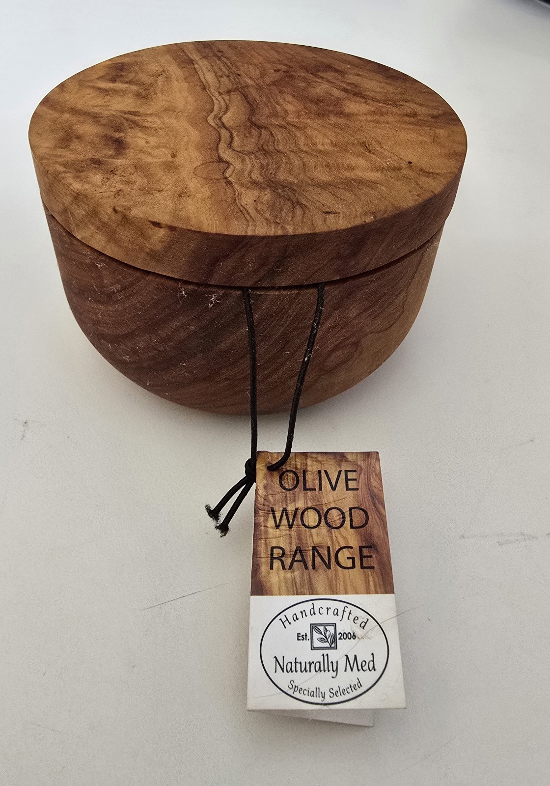 Olive Wood Salt Cellar Made In Tunisia for Flake Salt in your kitchen