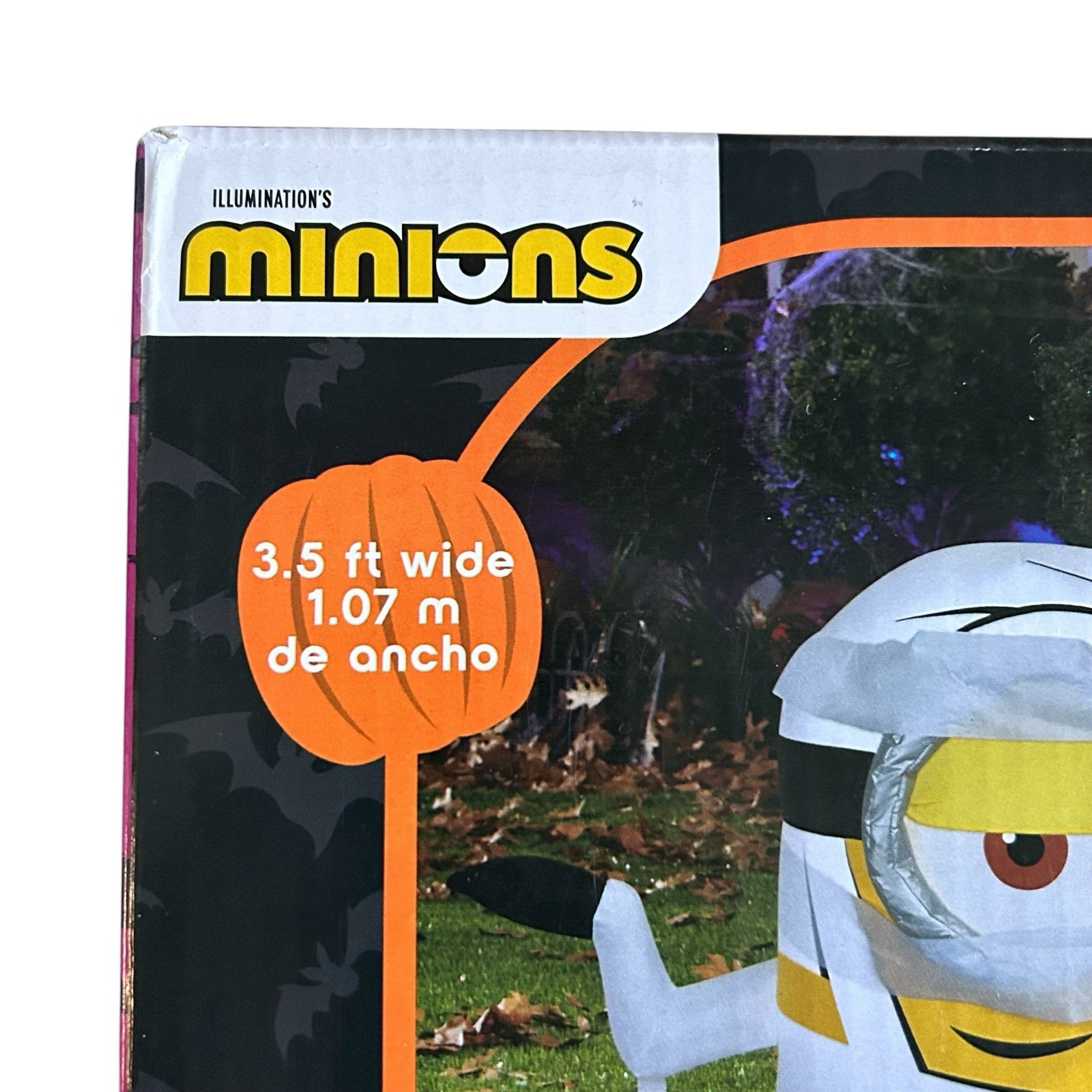 Minions Halloween Inflatable STUART DRESSED AS MUMMY Gemmy 3ft New Ships Quickly