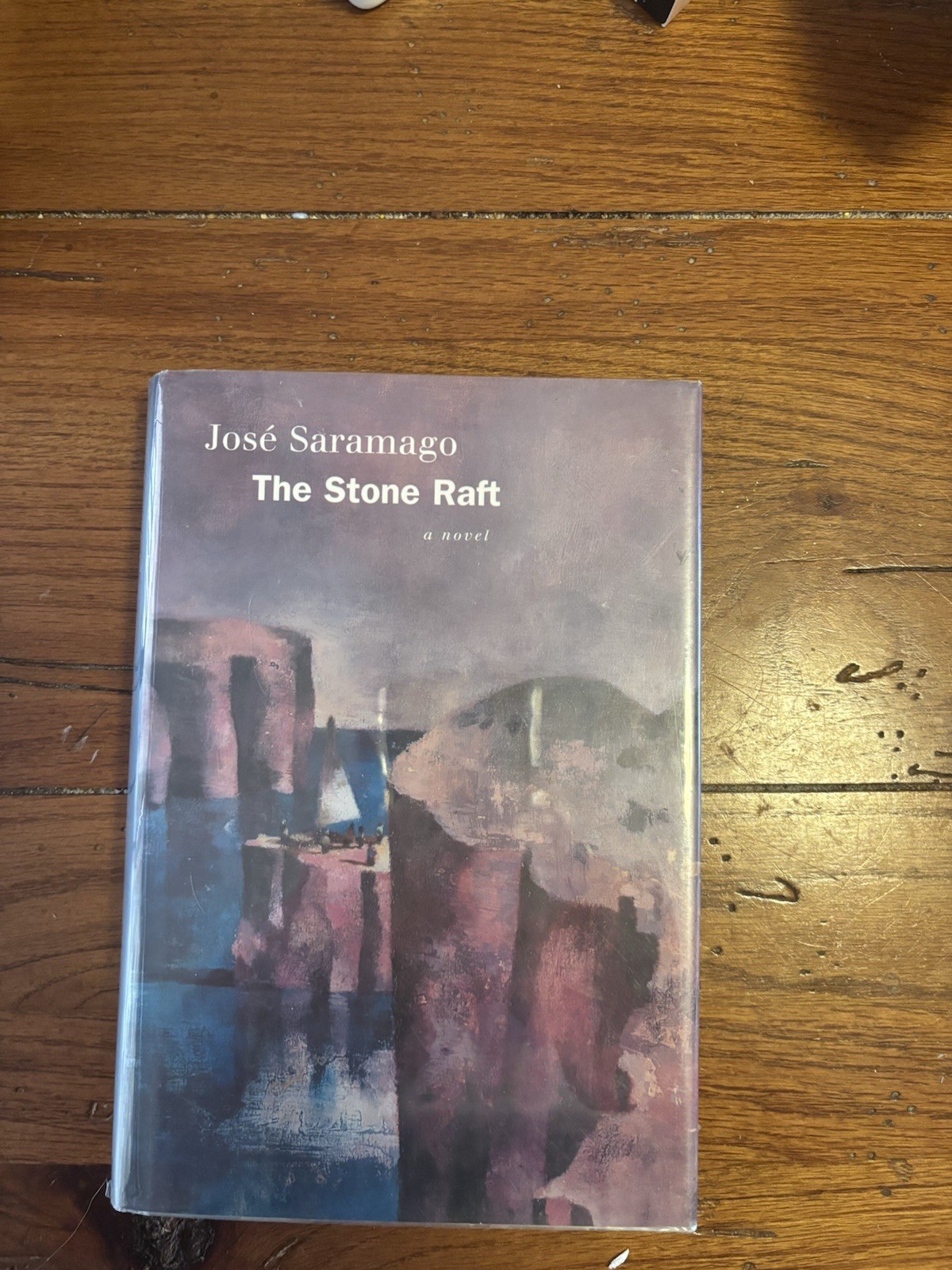 SCARCE SIGNED! Stone Raft by José Saramago. VG+/VG+. 1st US.