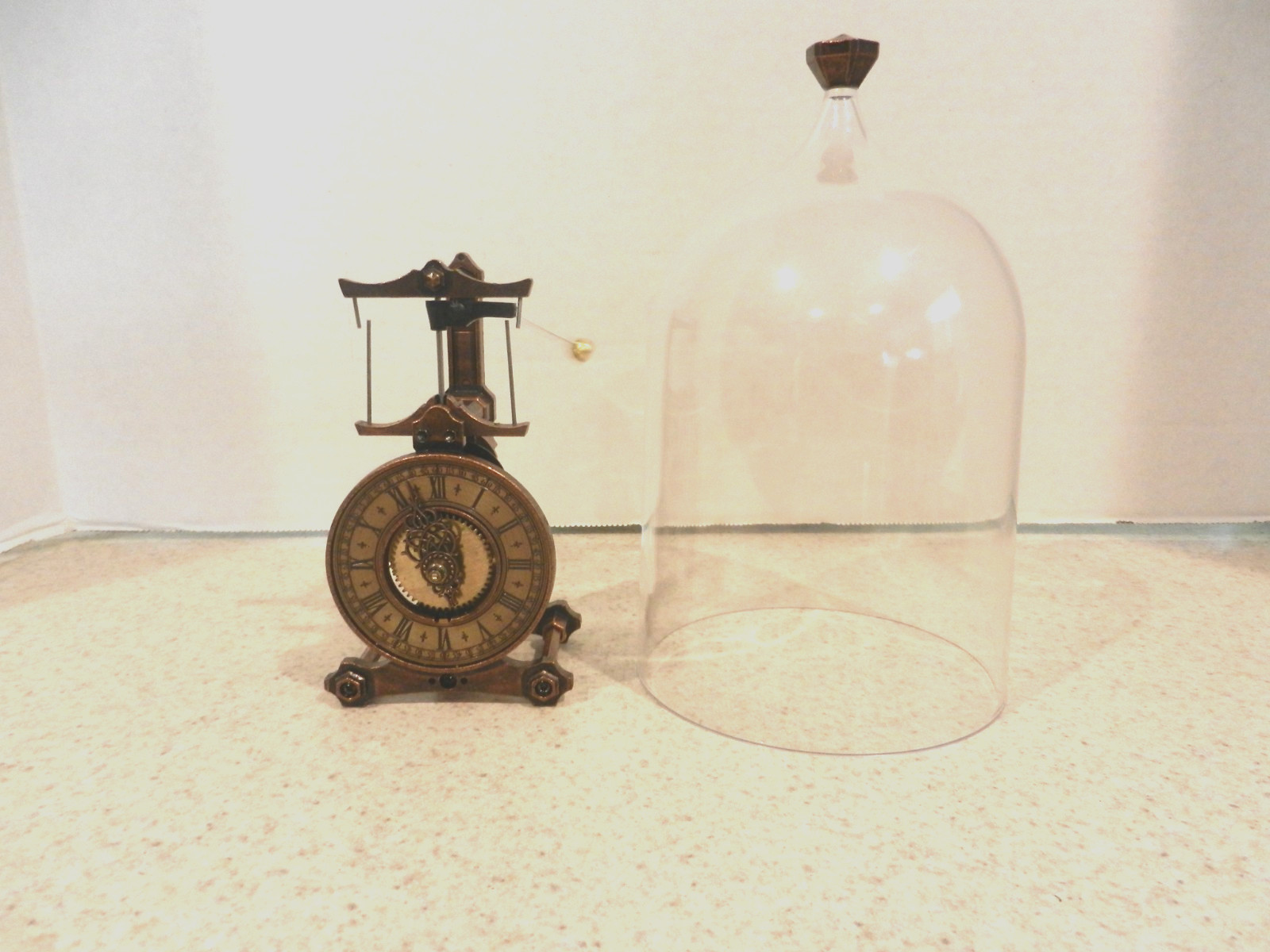 GuildClock Antique Micro Flying Pendulum Clock CM-150 Japan W/ Box, Working