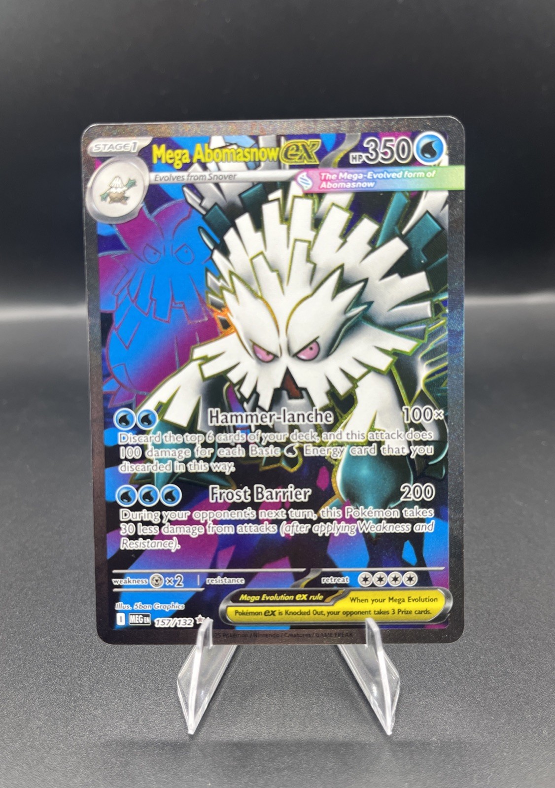 Mega Abomasnow EX 157/132 Ultra Rare Mega Evolution