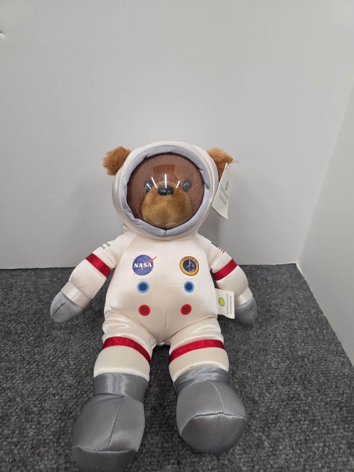 Smithsonian Institution NASA Apollo 14 Plush Spacesuit Astronaut Teddy Bear 14”