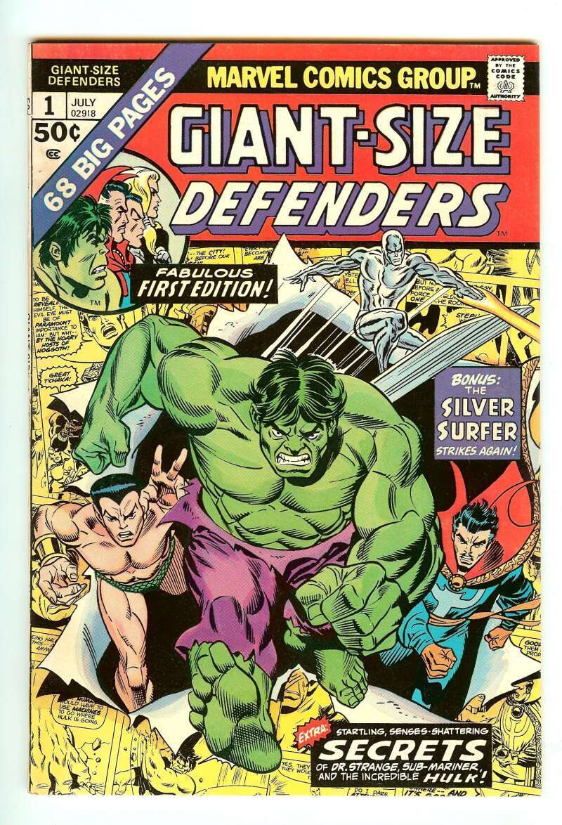 GIANT-SIZE DEFENDERS #1 6.5 // GIL KANE & FRANK GIACOIA COVER MARVEL COMICS 1974