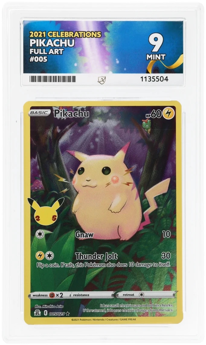 Pikachu 005/025 – Celebrations – Full Art Holo – ACE 9