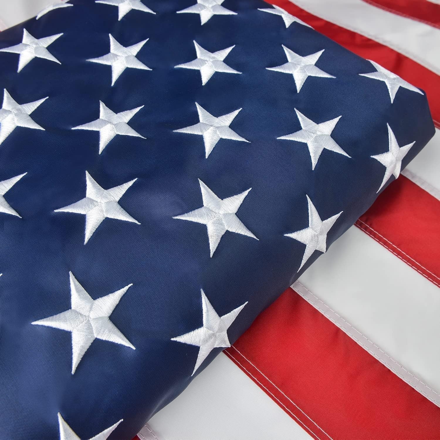American Flag 8×12 FT, Large Flag High Wind with Embroidered Stars, Sewn St…