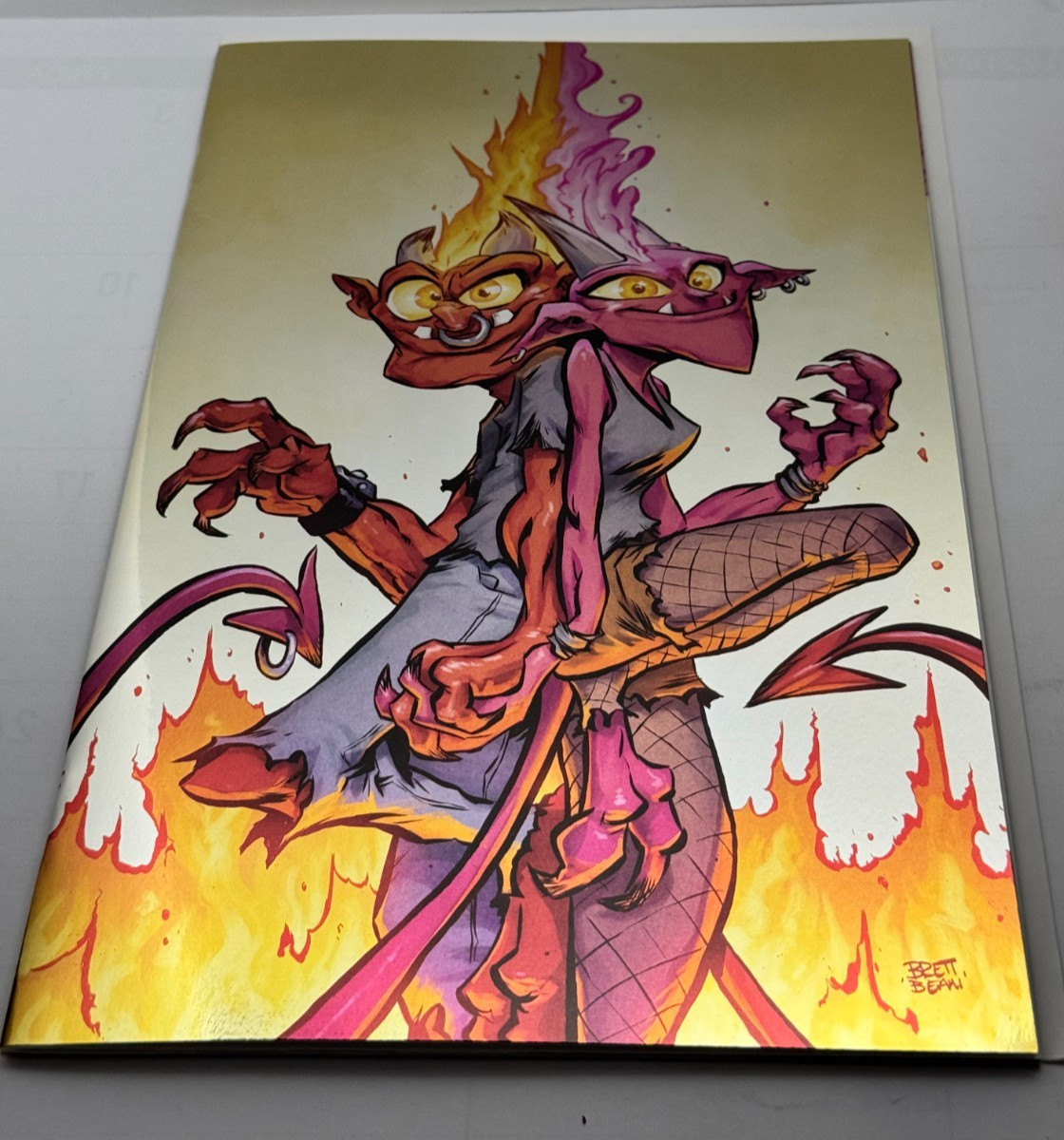 Lucky Devils #1 NM+ Brett Bean MEGACON Virgin Foil Variant C LMTD To 500 Copies
