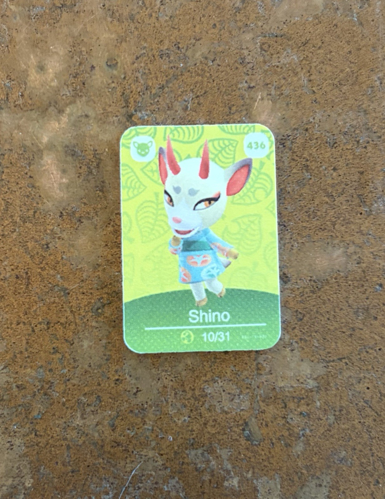 MINI Animal Crossing Amiibo Card Shino