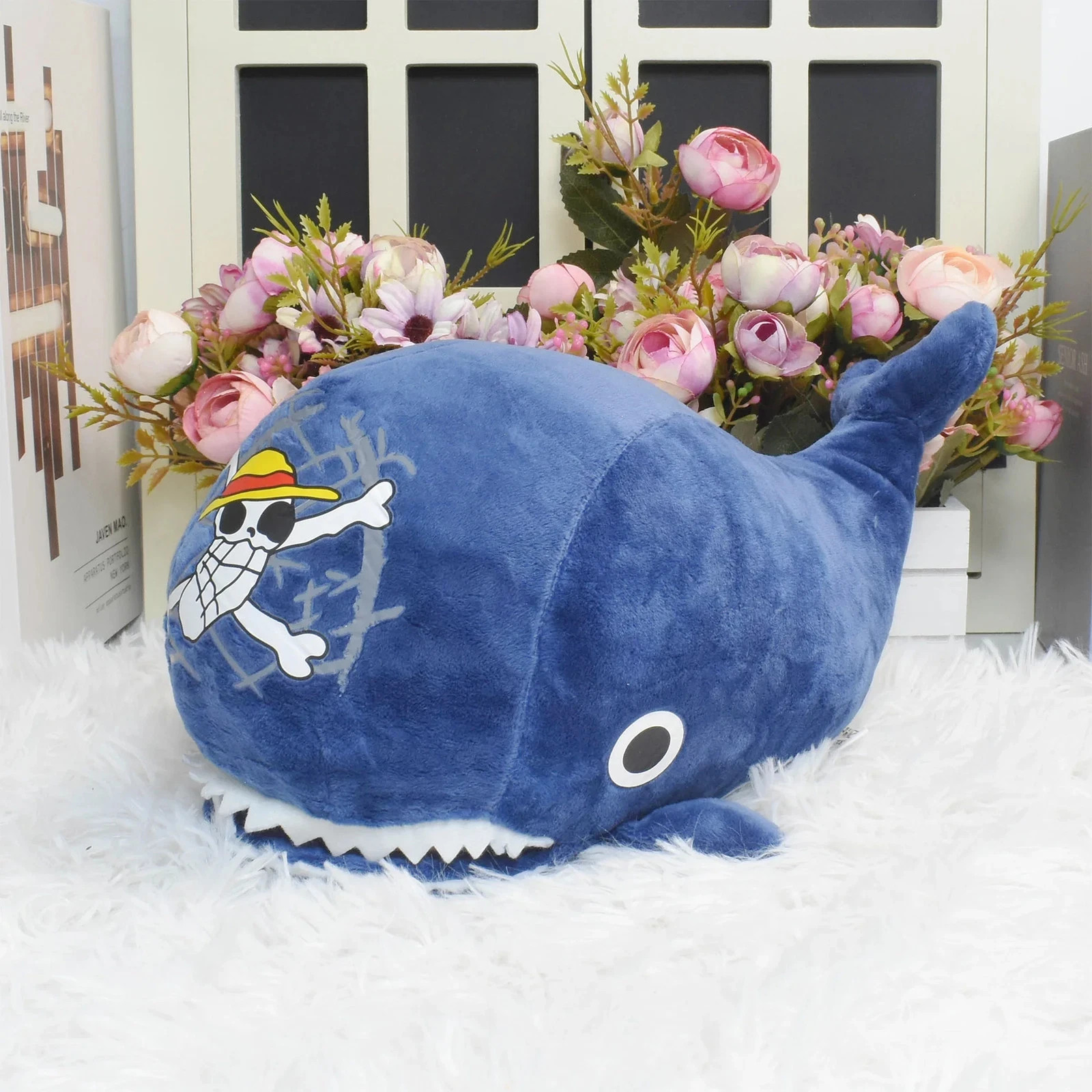 One Piece Laboon Whale Plush Toy 10″ Movable Mouth Stuffed Anime Collectible New