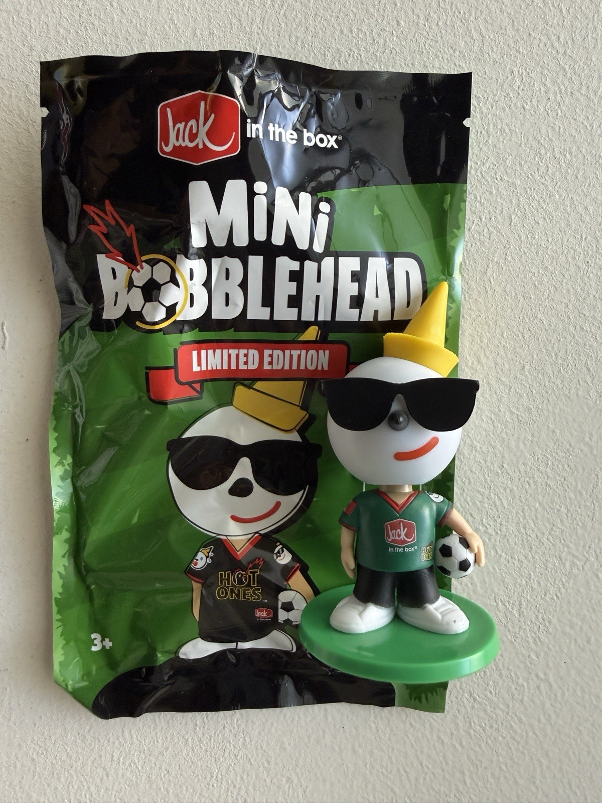 Jack In The Box Mini Socccer World Cup Bobblehead – Mexico Jersey (pls read)