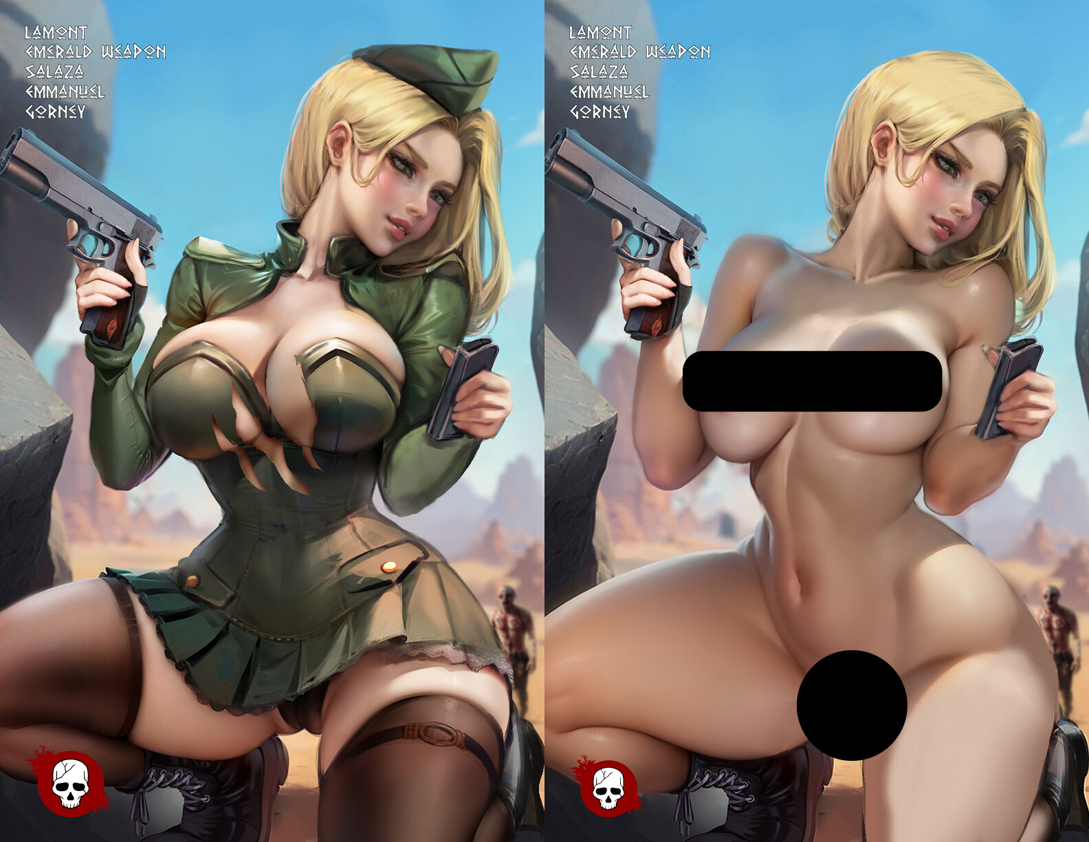 Emerald Weapon LE100 – Angel of Darkness #4 – Combo A&B NSFW Comic Book
