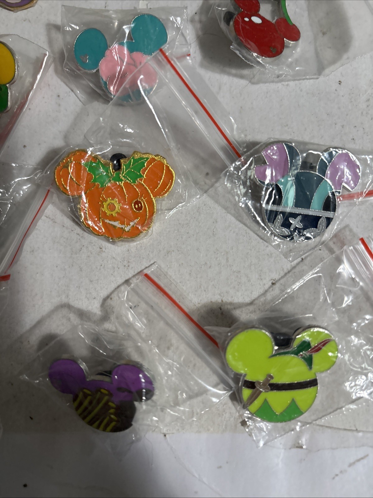 Disney Mickey Mouse HEAD Only Pins lot of 15