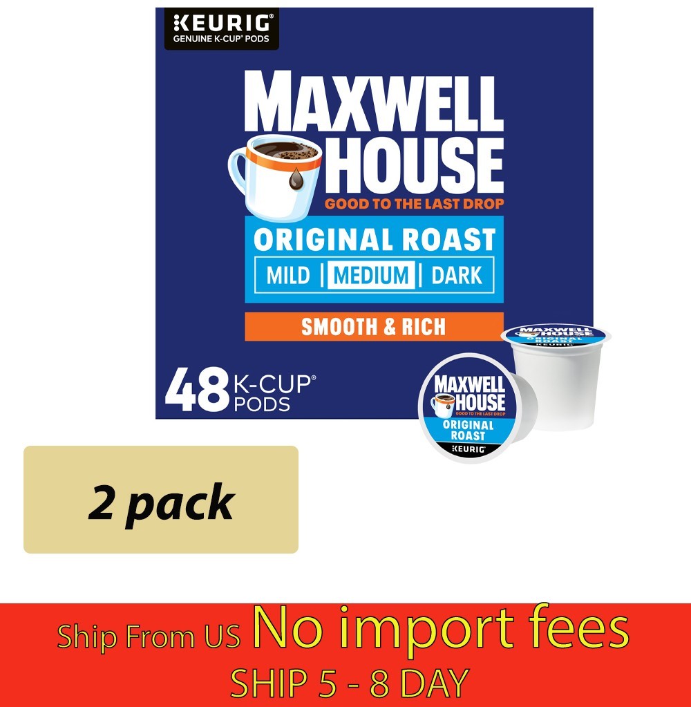 (2 Pack) Maxwell House Original Roast K-Cup Pods (48ct Each)…(wa)