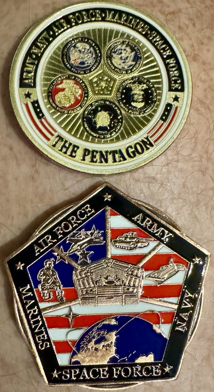 New Pentagon Department Of Defense Challenge Coin Set To Include Space Force!