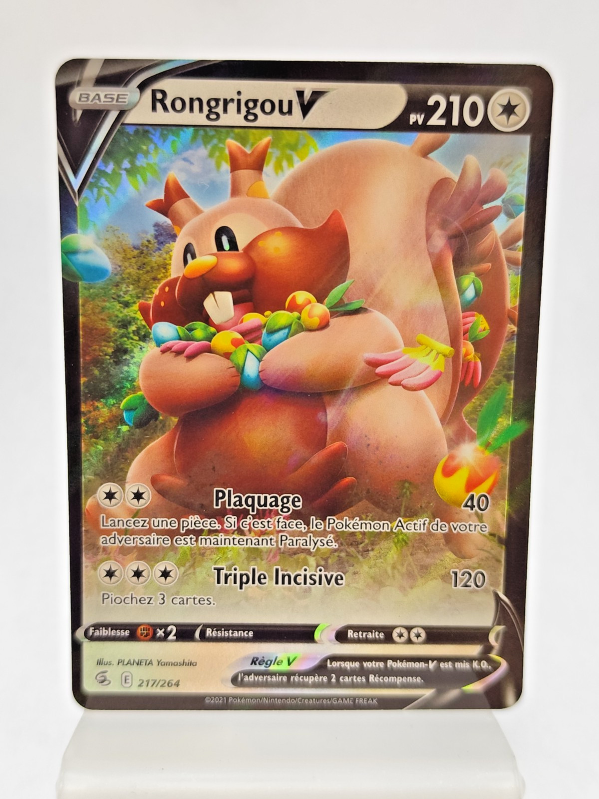 ✅ Pokemon Card FR Rongrigou V 217/264 Booster EB08 Fusion Fist