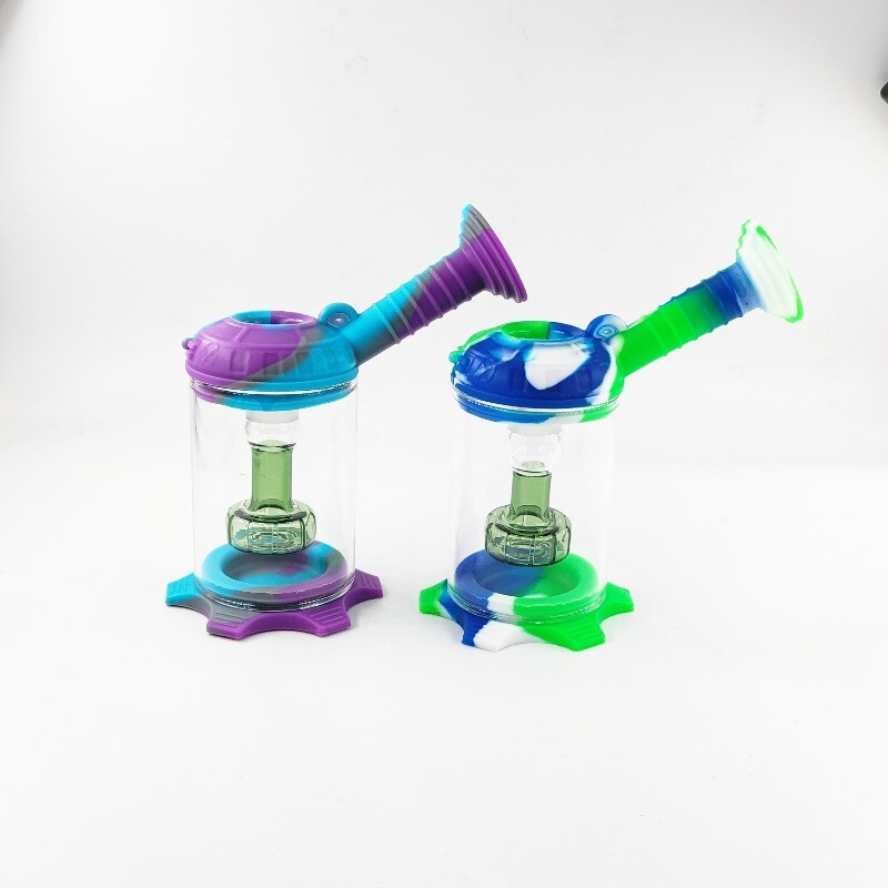 2 Pack Convenient Silicone Water Pipe, Random Colors Durable Fast Shipping