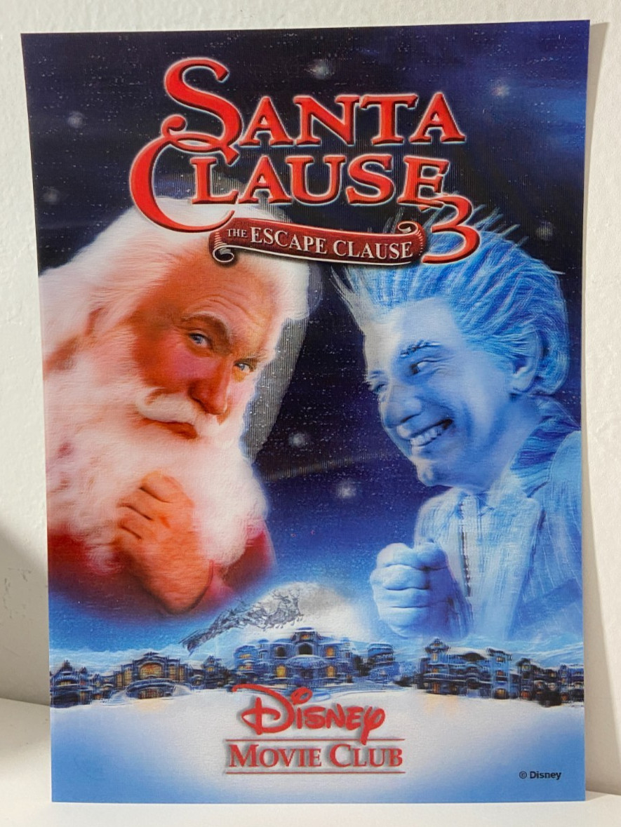 RARE Disney Movie Club DMC Exclusive Lenticular Card SANTA CLAUSE 3
