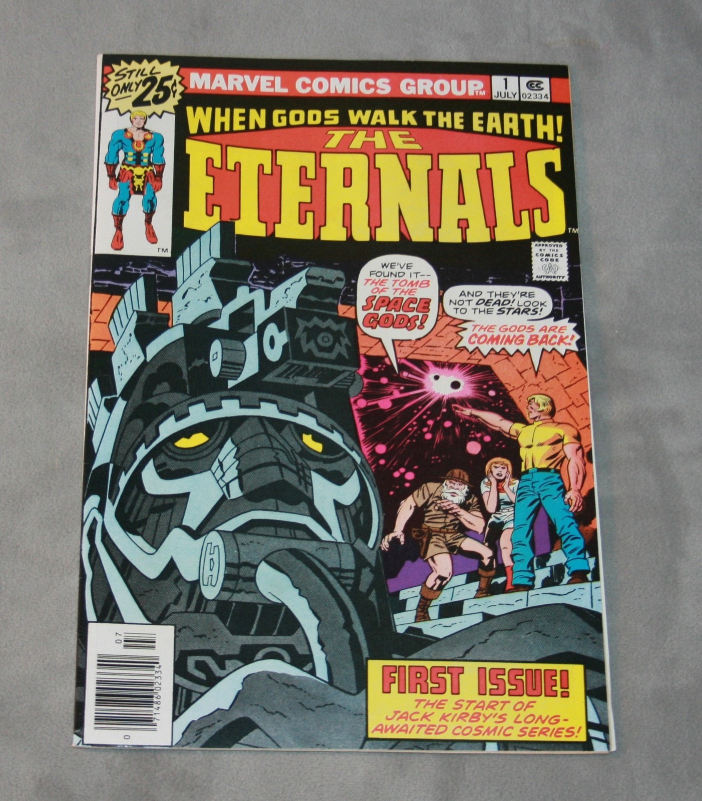 Marvel – Eternals #1 – 1976 origin of The Eternals Kirby art – at least an 8.0