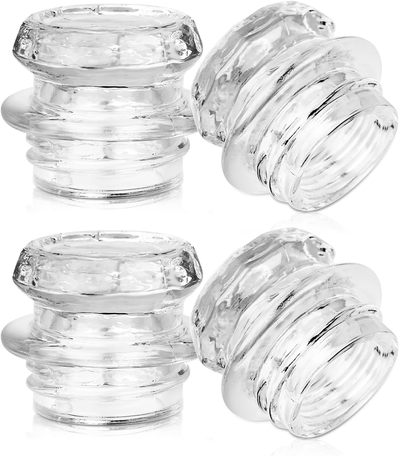 4Pcs Coffee Percolator Glass Top Replacement – Percolator Glass Top Compatible w