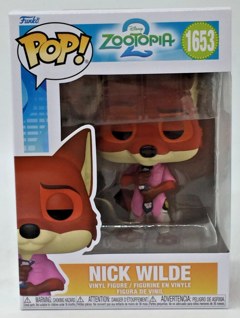 Funko Pop! Disney Zootopia Nick Wilde #1653 With Pop Protector