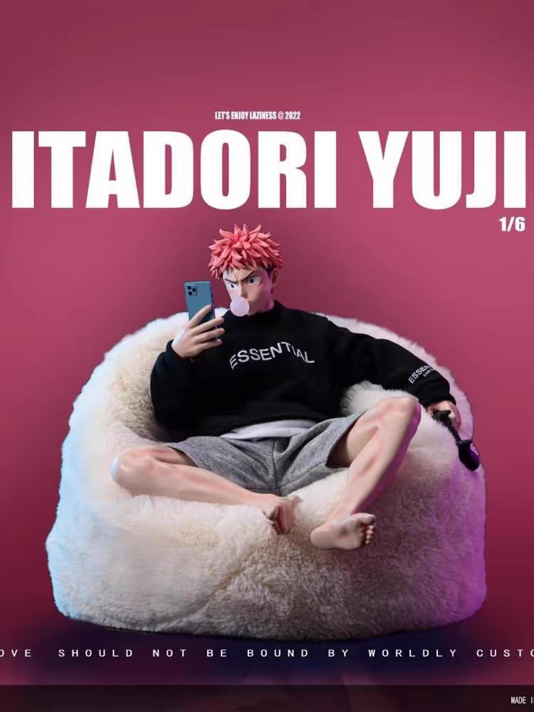 Jujutsu Kaisen Itadori Yuji 1/6 Figure GK Statue Collectible Model Lazy Sofa ver