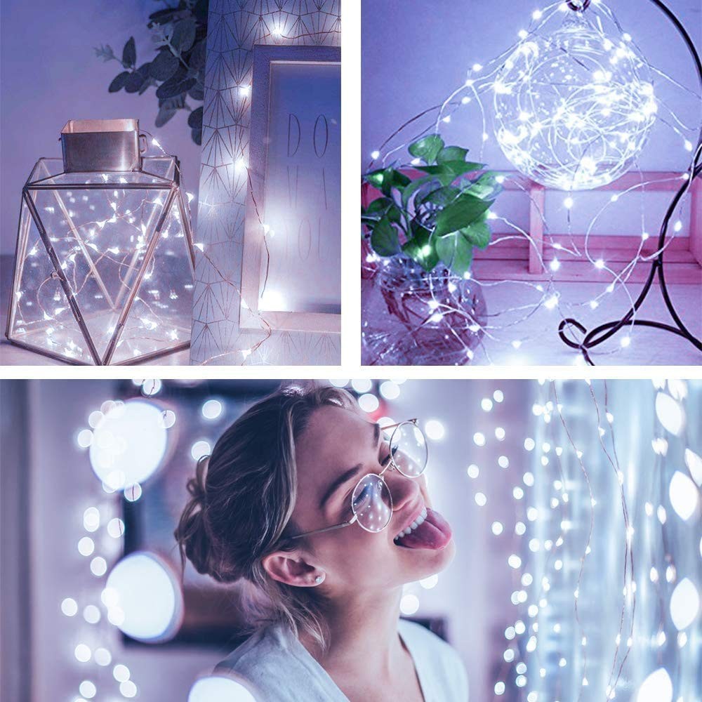 Yjfwal 12 Pack 10Ft 30Led Starry String Lights 8 Modes Timer Function