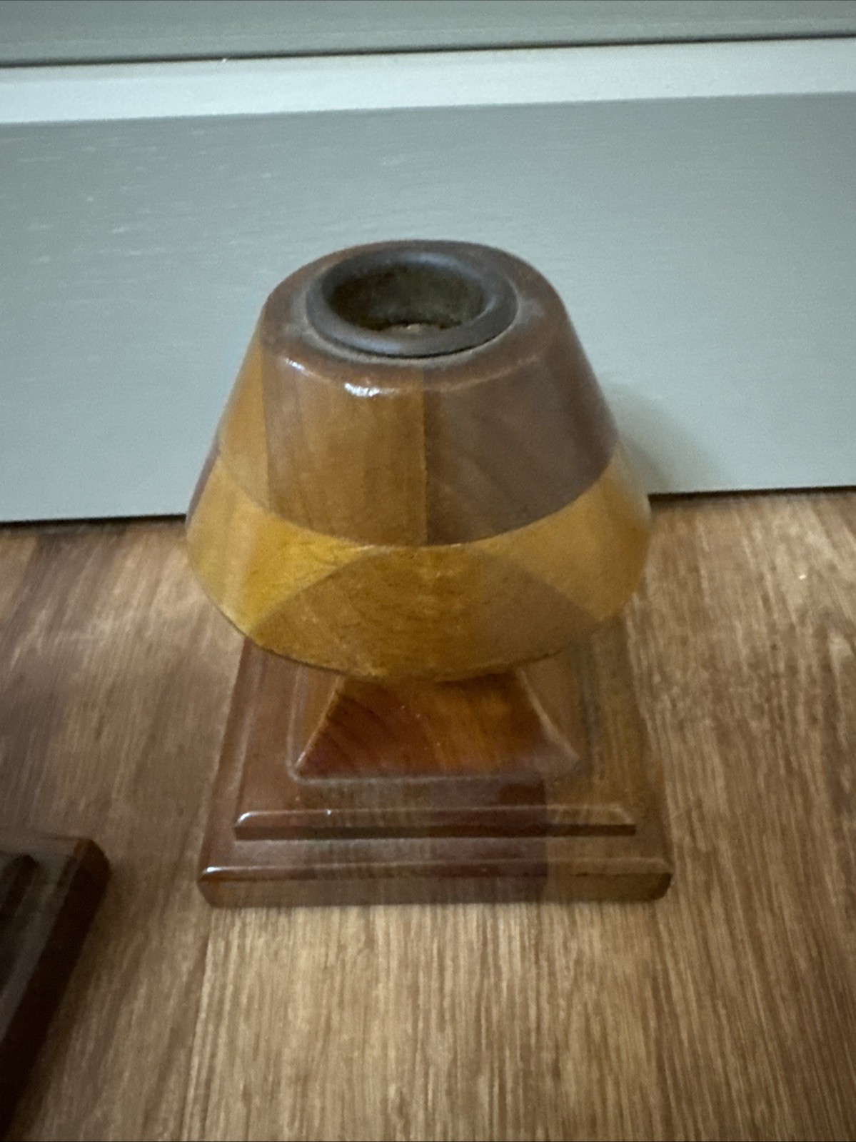 MCM Candlestick Holders 4.75” Unique Pair Set Of 2